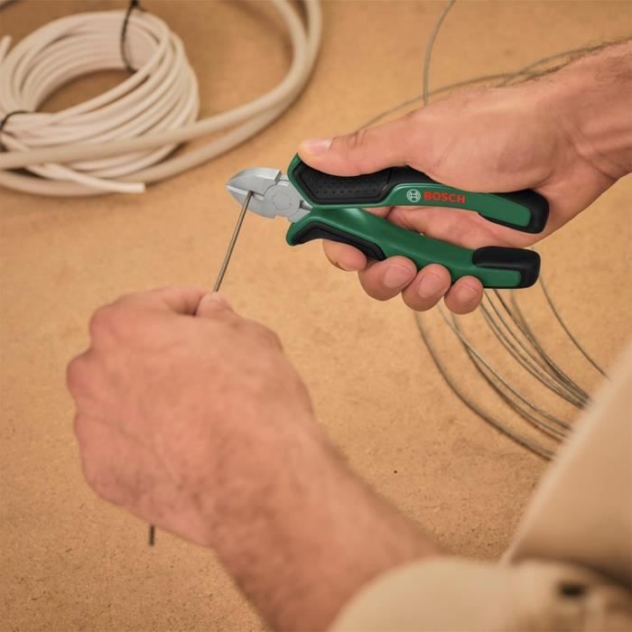 Bosch - Set of 4 Pliers - Diagonal Cutting, Universal, Long Nose, Multi-Grip