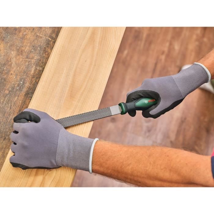 Bosch Rasp Set of 3 - Flat/Round/Half-Round - Hard Carbon Steel
