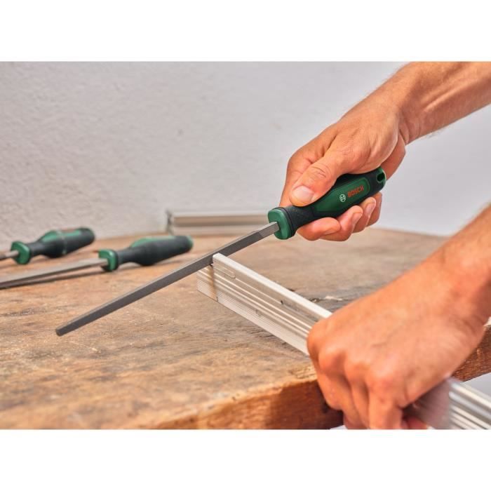 Bosch Rasp Set of 3 - Flat/Round/Half-Round - Hard Carbon Steel