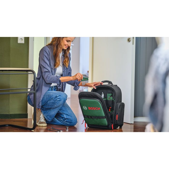 Bosch 60-Piece Tool Backpack Set - Essential Tools for DIY Projects