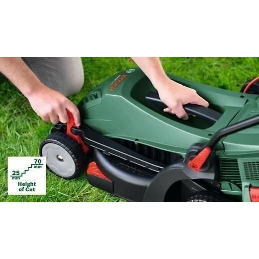 Bosch UniversalRotak 34V-26 Lawn Mower - 1300 W, 34 cm Cutting Width, 40 L Grass Catcher