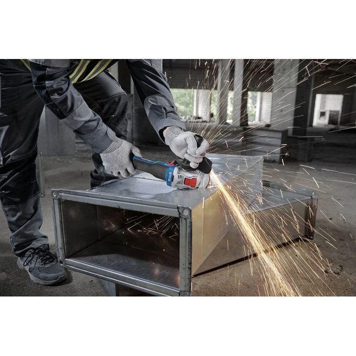 Meuleuse angulaire sans fil BOSCH PROFESSIONAL - GWX 18V-8 - 18V - 125mm - Avec 2 batteries GBA 4,0Ah + GAL 1840 L X-LOCK
