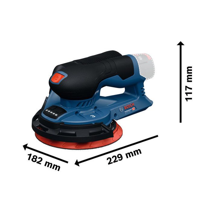 Bosch GEX 12V-150-3 Cordless Random Orbital Sander - 12V - 150 mm G120