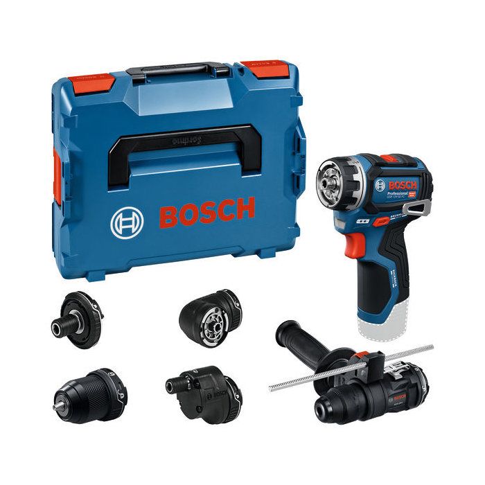 BOSCH PROFESSIONAL Cordless Drill/Driver - Flexiclick GSR 12V-32 FC - Without battery or charger - With accessories
