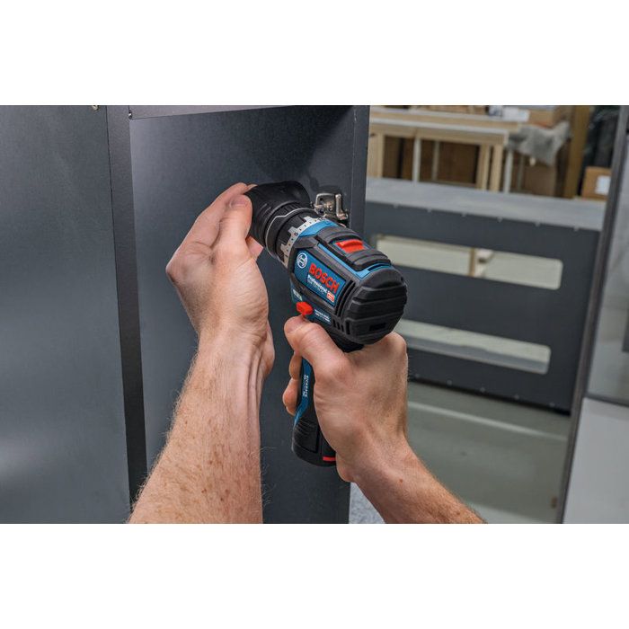 BOSCH PROFESSIONAL Cordless Drill/Driver - Flexiclick GSR 12V-32 FC - 2 x GBA 2.0 Ah Batteries, + Charger + Accessories + Case
