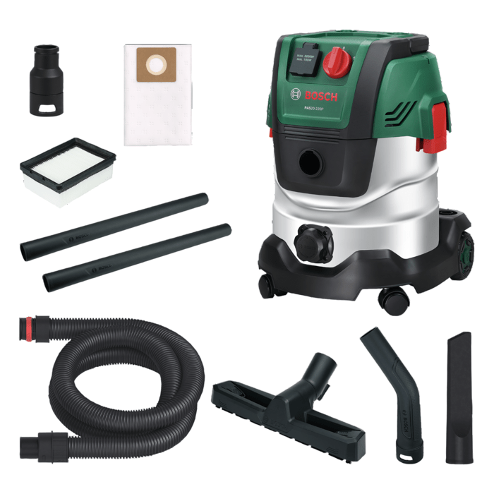 BOSCH Universal Vacuum Cleaner - PAS 20-220PRS - 1300W - 20 L Tank - 220 mbar