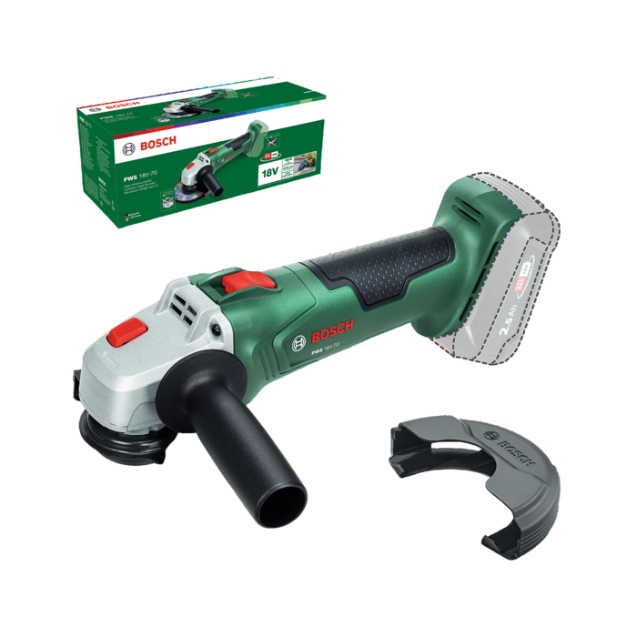 BOSCH Cordless Angle Grinder - PWS 18V-70 - 125 mm - 18V