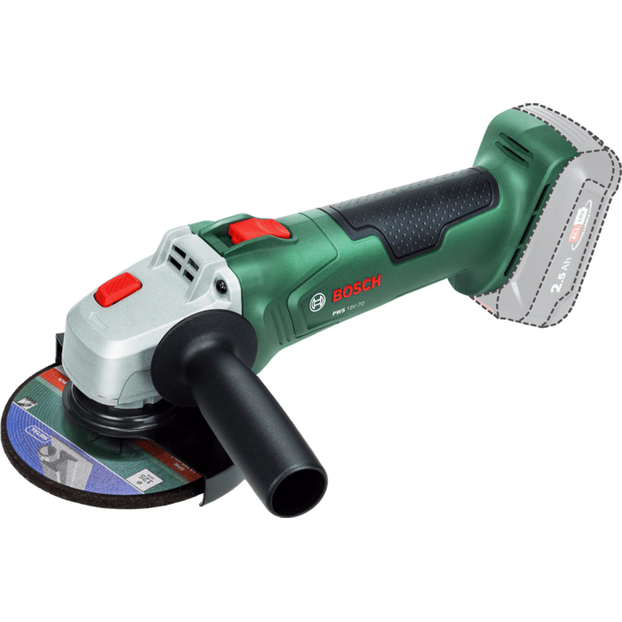 BOSCH Cordless Angle Grinder - PWS 18V-70 - 125 mm - 18V