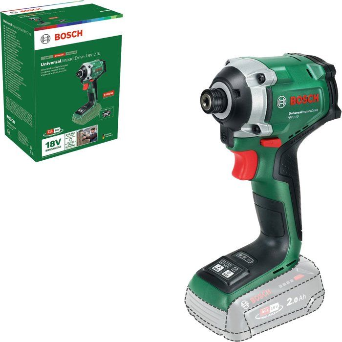 BOSCH UniversalImpactDrive 18V-210 Impact Driver - 18V - 210 Nm