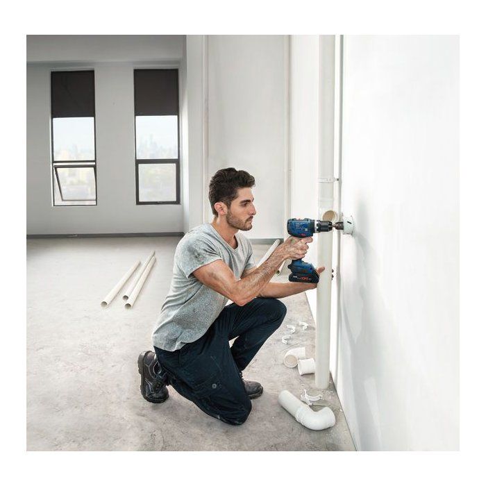 BOSCH 18V 2-Tool Combo Kit - GSB 18V-65 + GWS 18V-8 - 2 GBA 4.0Ah Batteries + Charger 18V-40