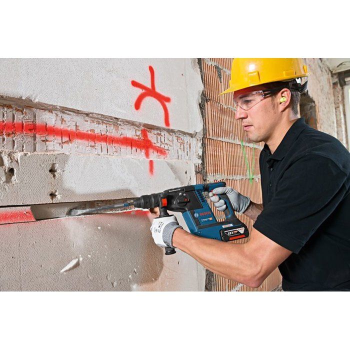 BOSCH Combo Kit - GSR 18V-65 + GBH 18V-26 + GWS 18V-11 - 5.0Ah + 5.5Ah Batteries + Charger 12V/18V