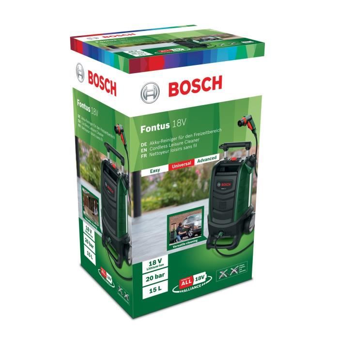 Bosch Fontus 18 Gen2 High-Pressure Washer - Adjustable Pressure - Lithium Battery - 15 L - PowerForAll