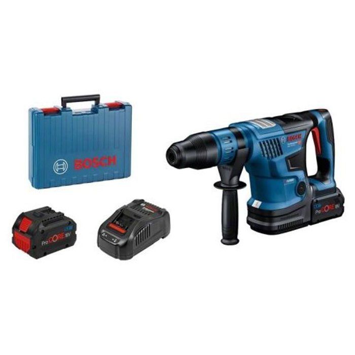 Bosch Professional Biturbo 18V-36C SDS-Max Rotary Hammer Drill + 7J + 2 Procore 5.5Ah Batteries + Charger