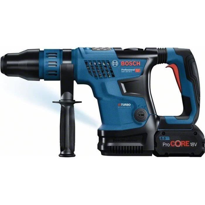 Bosch Professional Biturbo 18V-36C SDS-Max Rotary Hammer Drill + 7J + 2 Procore 5.5Ah Batteries + Charger