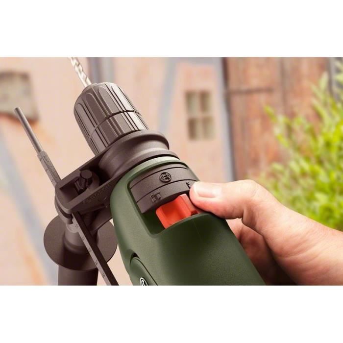 Bosch EasyImpact 600 Impact Drill - 600W with Case, Additional Handle and Depth Stop