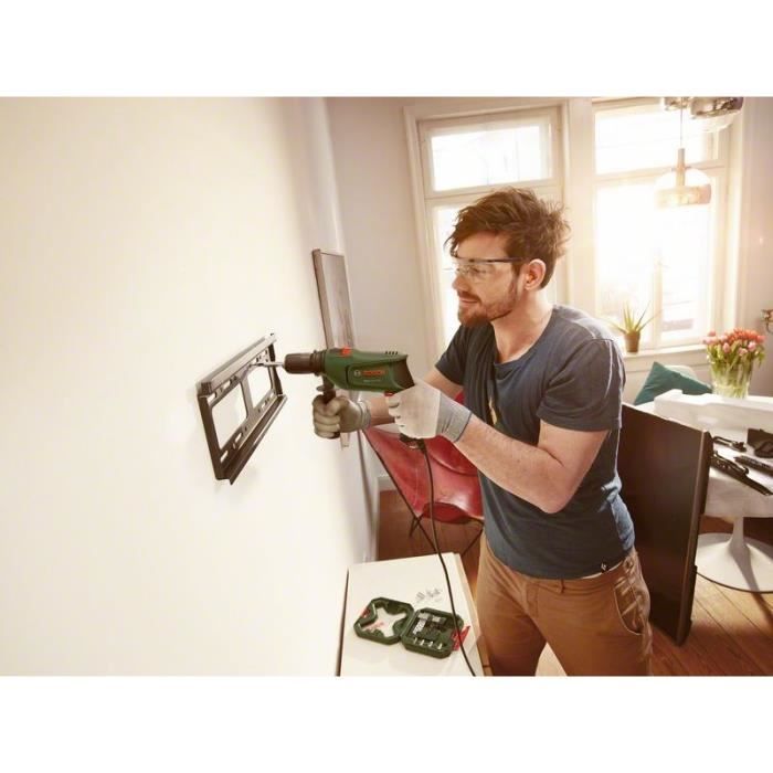 Bosch EasyImpact 600 Impact Drill - 600W with Case, Additional Handle and Depth Stop