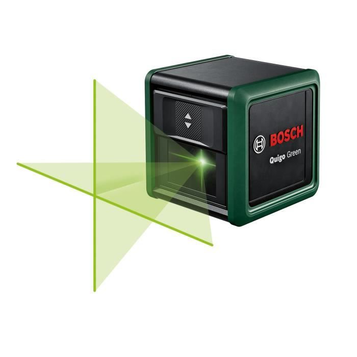 Bosch Quigo Green Line Laser - 12 m Range - Green Beam Technology