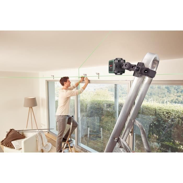 Bosch Quigo Green Line Laser - 12 m Range - Green Beam Technology