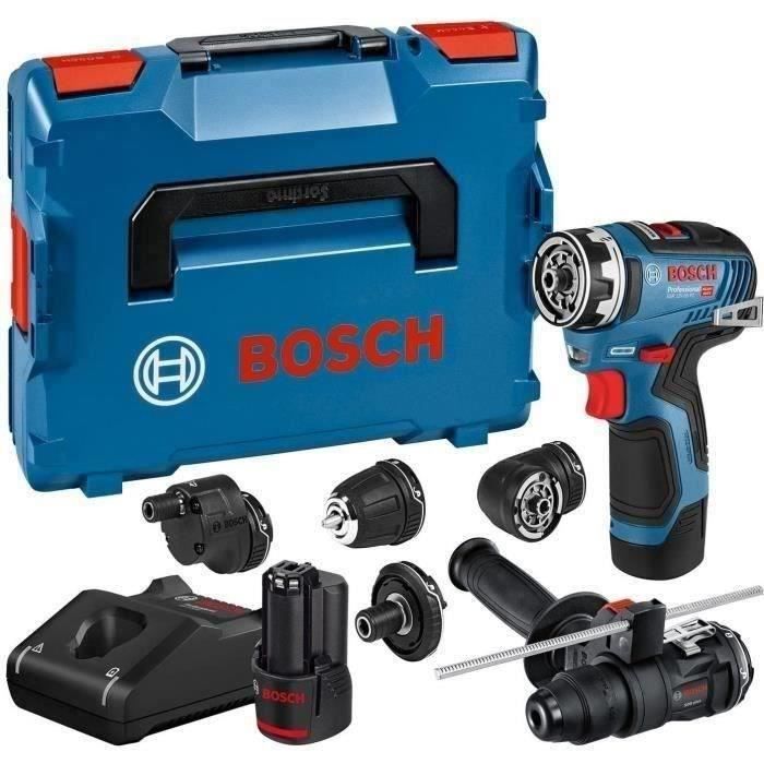 Bosch Professional GSR 12V-35 FC Drill/Driver + 2 x 3.0 Ah Batteries + GAL 12V-40 Charger - 35Nm Torque 06019H3008
