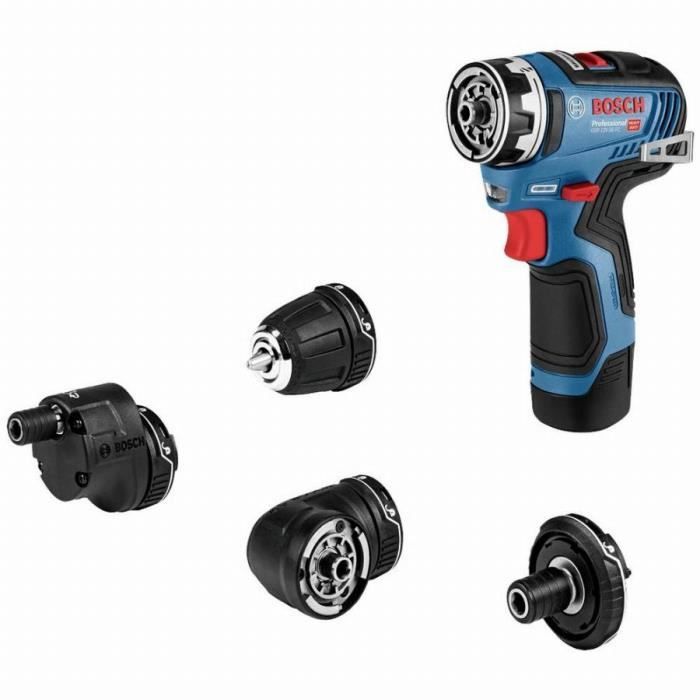 Bosch Professional GSR 12V-35 FC Cordless Drill/Driver + GFA 12-H + GFA 12-B + L-BOXX - 06019H300B