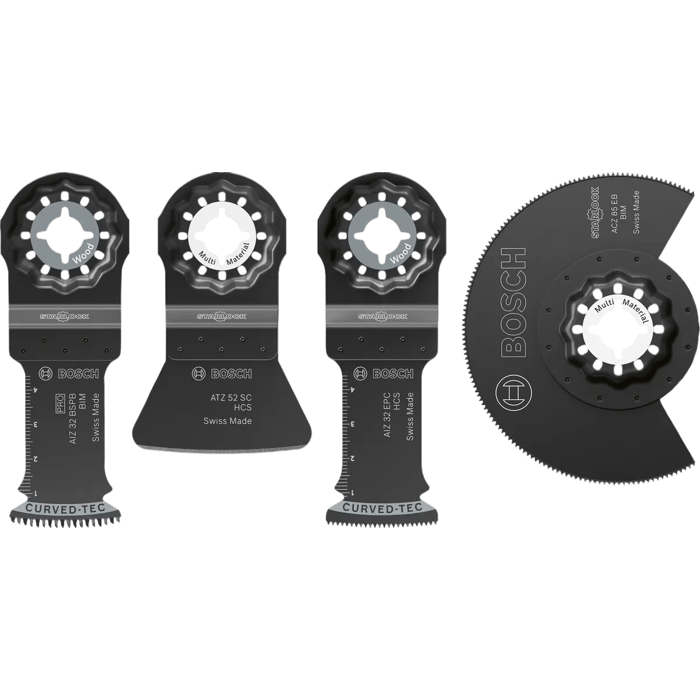 Bosch Professional Set of 4 Blades - Flooring and Fitting for Multi-Tools