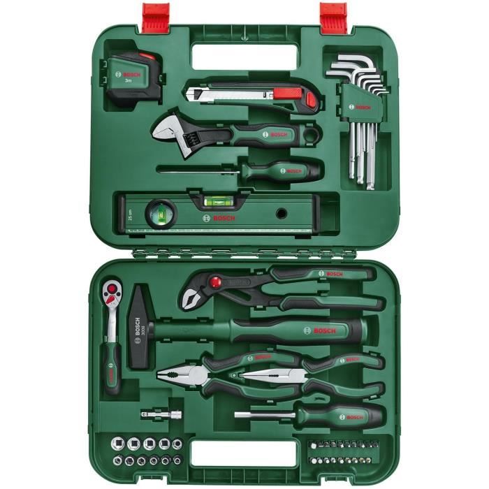 BOSCH Advanced Hand Tool Set - 52 Pieces - Plastic Case