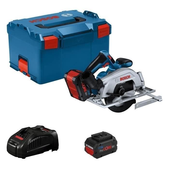 Bosch Professional GKS 18V-57-2 Circular Saw + 2 Procore 18V 5.5Ah + Charger