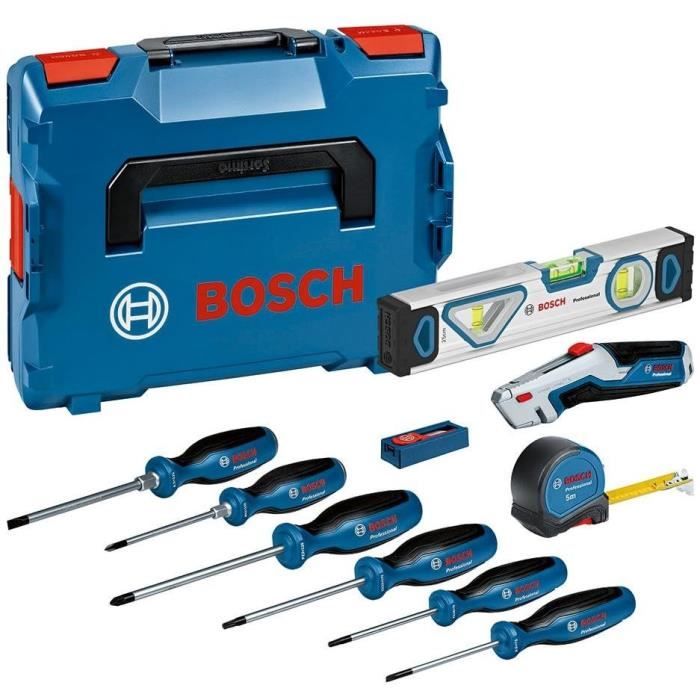 Bosch Professional 19-Piece Screwdriver Set - Chrome-Vanadium Steel, Soft-Grip