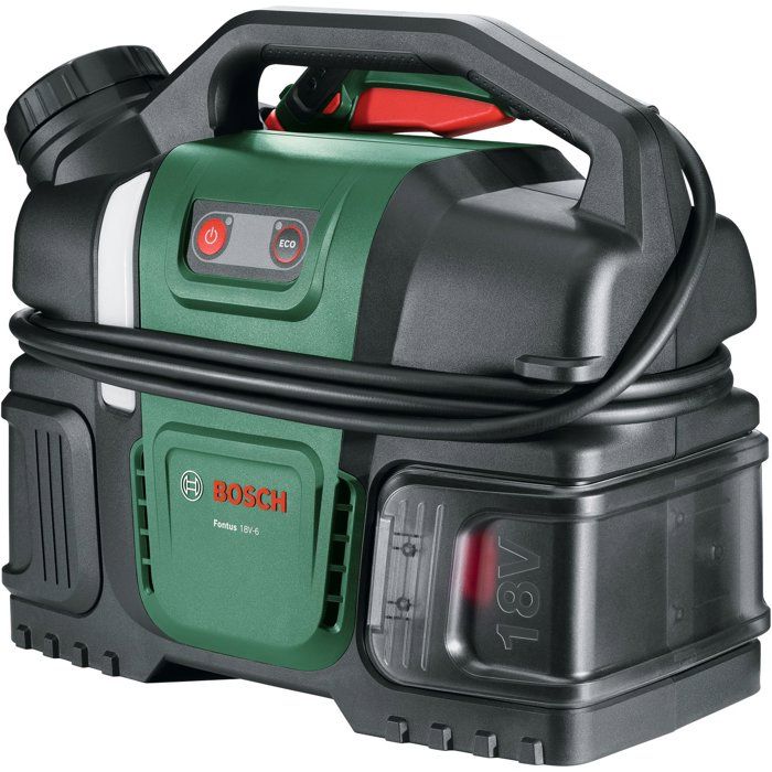 BOSCH Cordless Pressure Washer - Fontus 18V-6 - 18V 2.0Ah Battery + AL1820 Charger - 6 L Tank