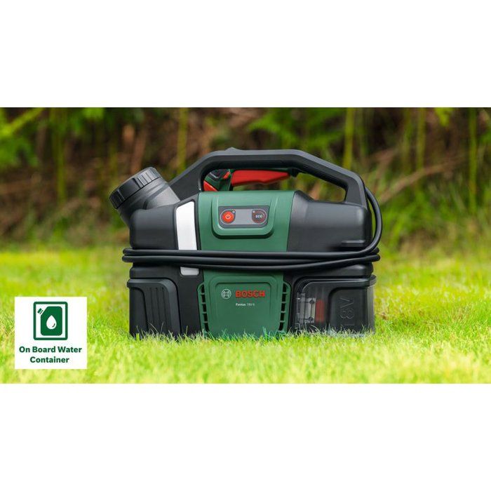 BOSCH Cordless Pressure Washer - Fontus 18V-6 - 18V 2.0Ah Battery + AL1820 Charger - 6 L Tank