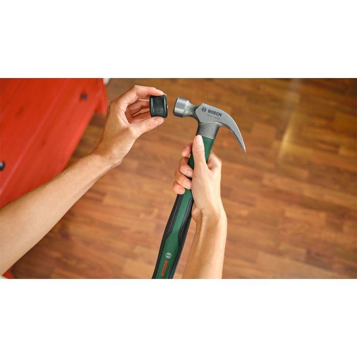 BOSCH Nail Puller Hammer 450 g - Soft Bumper - Carbide Steel