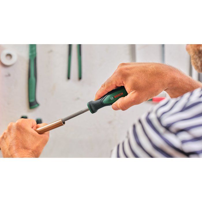 BOSCH File Set - 200 mm/8" - 4 Pieces - With Brush 200mm/8