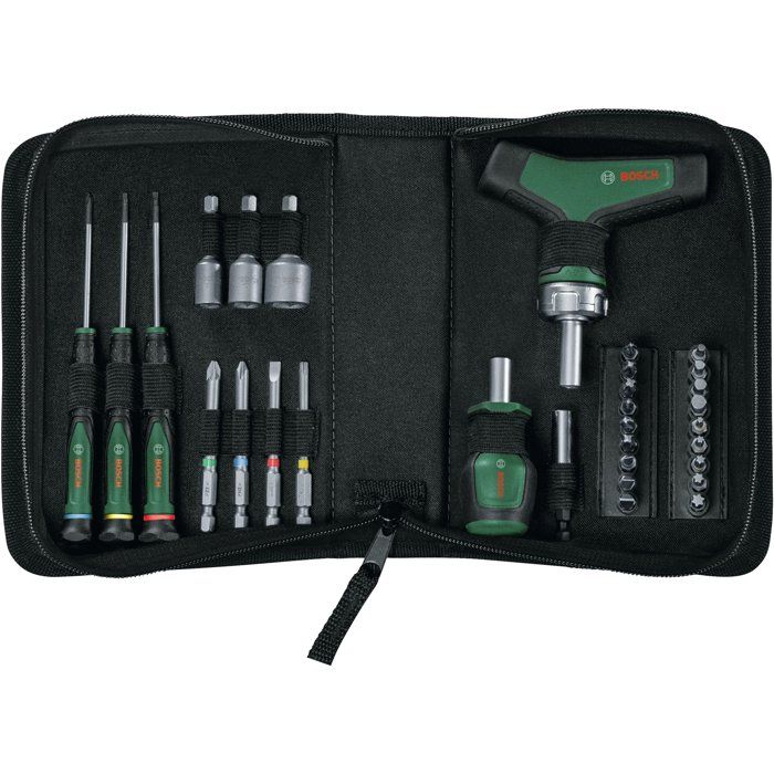 BOSCH 31-Piece Precision Screwdriver Set - Includes Ratchet Screwdriver