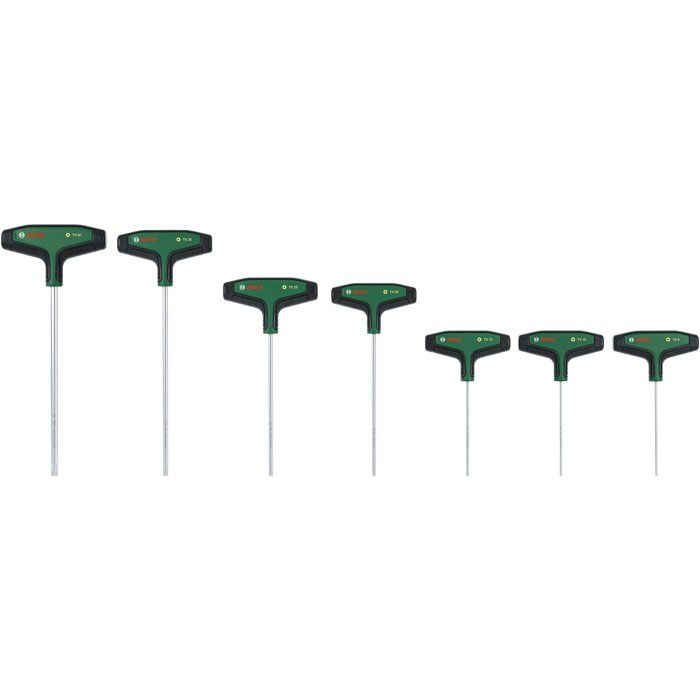 BOSCH 7-Piece Torx Screwdriver Set with T-Handle for Home Improvement - 2607017654