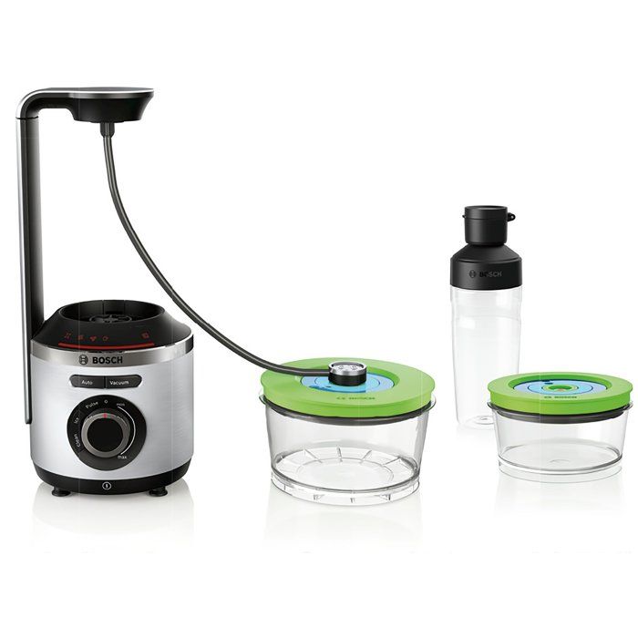 BOSCH VitaPower 2-in-1 Vacuum Blender - 1000 W - Stainless Steel/ Black - MMBV625M