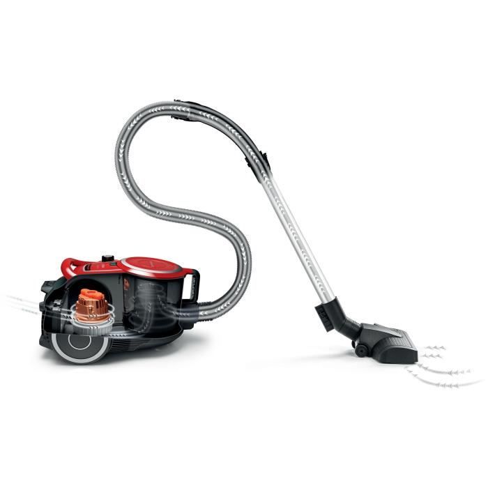 BOSCH Bagless Cylinder Vacuum Cleaner - 600 W - ProSilence - 70 dB - Red - BGC41Q69