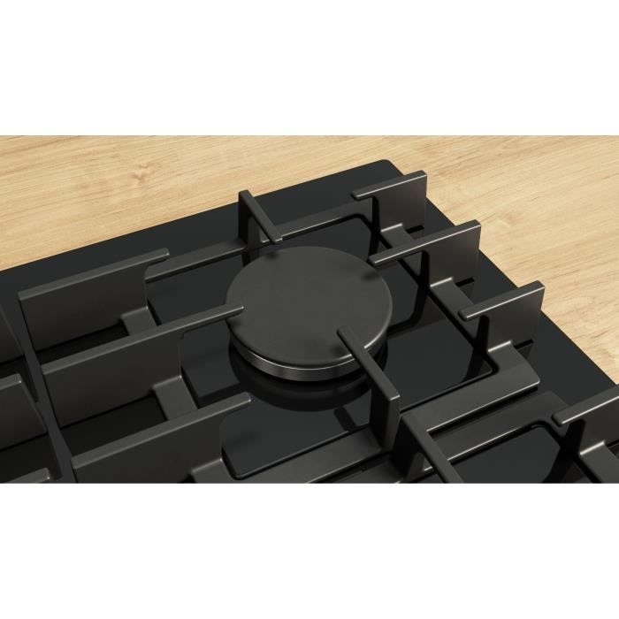 BOSCH Series 6 Gas Hob - 4 Burners - 52 x 59 x 4.5 cm - Black - PPP6A6I40
