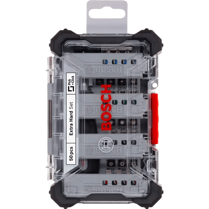 BOSCH PROFESSIONAL Screwdriver Bit Set - Extra Hard - Display Case 6x50 pcs - 25 mm