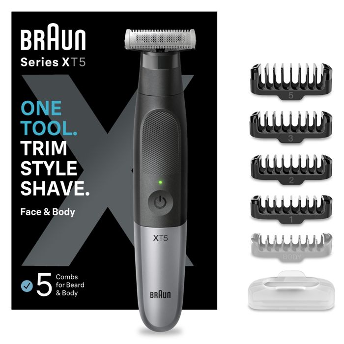Braun Beard Trimmer - Series X XT5100 - With Body and Face Shaver