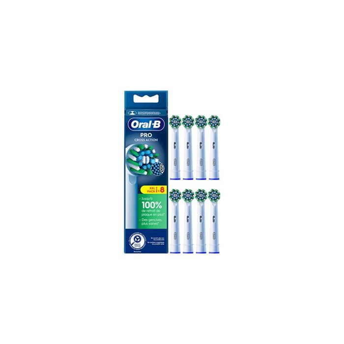Oral-B Cross Action X-filament Brush Heads - Pack of 8