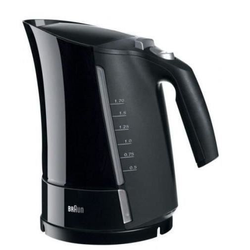 BRAUN Multiquick 5 Electric Kettle - 1.6 L - Black - Rapid Boil System