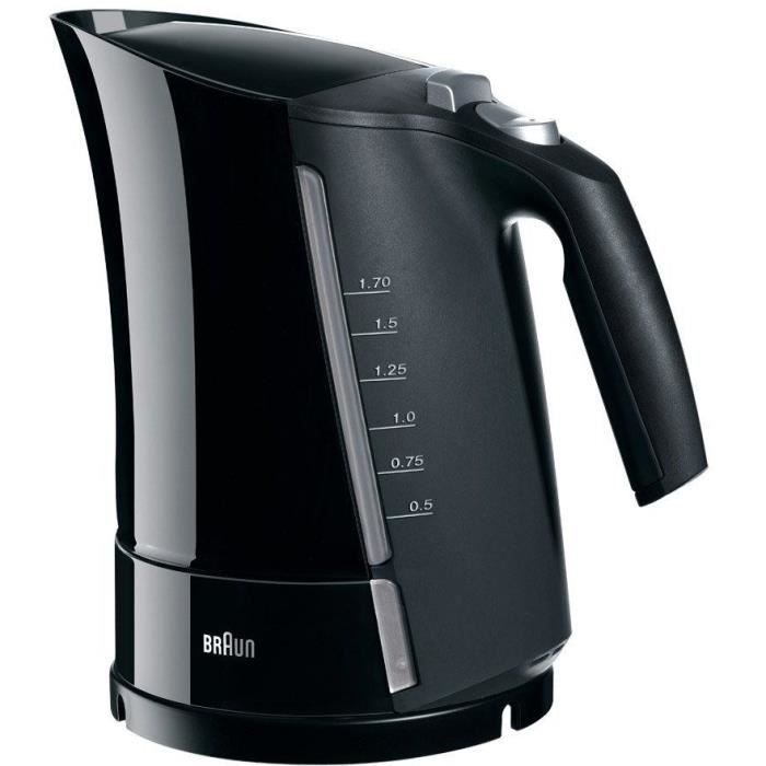 BRAUN Multiquick 5 Electric Kettle - 1.6 L - Black - Rapid Boil System
