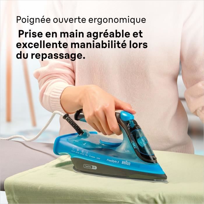 BRAUN FI3194BK FreeStyle 3 Steam Iron - 2400W - 270 ml