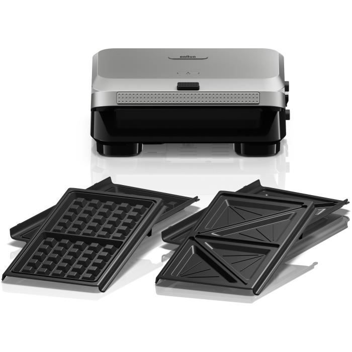 BRAUN Grill - Sandwichmaker 5 SM5005 - 800W - Stainless Steel/ Black