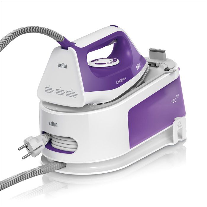 BRAUN Steam Generator - CareStyle 1 - IS1014VI - 6 bar - 1.5 L - Purple/White
