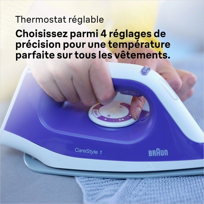 BRAUN Steam Generator - CareStyle 1 - IS1014VI - 6 bar - 1.5 L - Purple/White