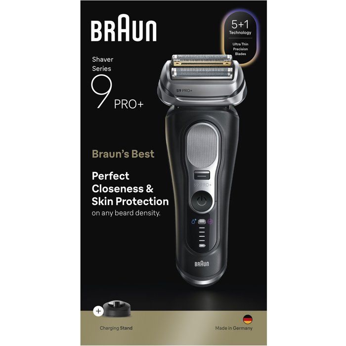 BRAUN Electric Shaver - Series 9 9610s - Black - 60 Min Battery Life - 240V