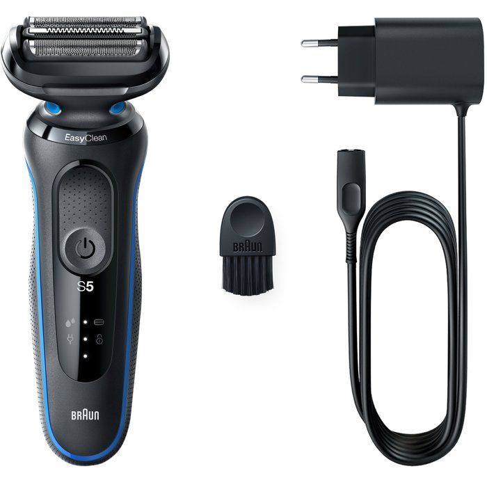 BRAUN Electric Shaver - Series 6 - Black - 60 Min Battery Life - 2D Head 60-minute 5-minute