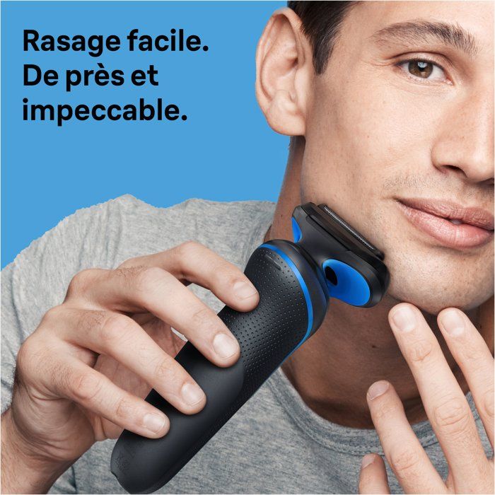 BRAUN Electric Shaver - Series 6 - Black - 60 Min Battery Life - 2D Head 60-minute 5-minute