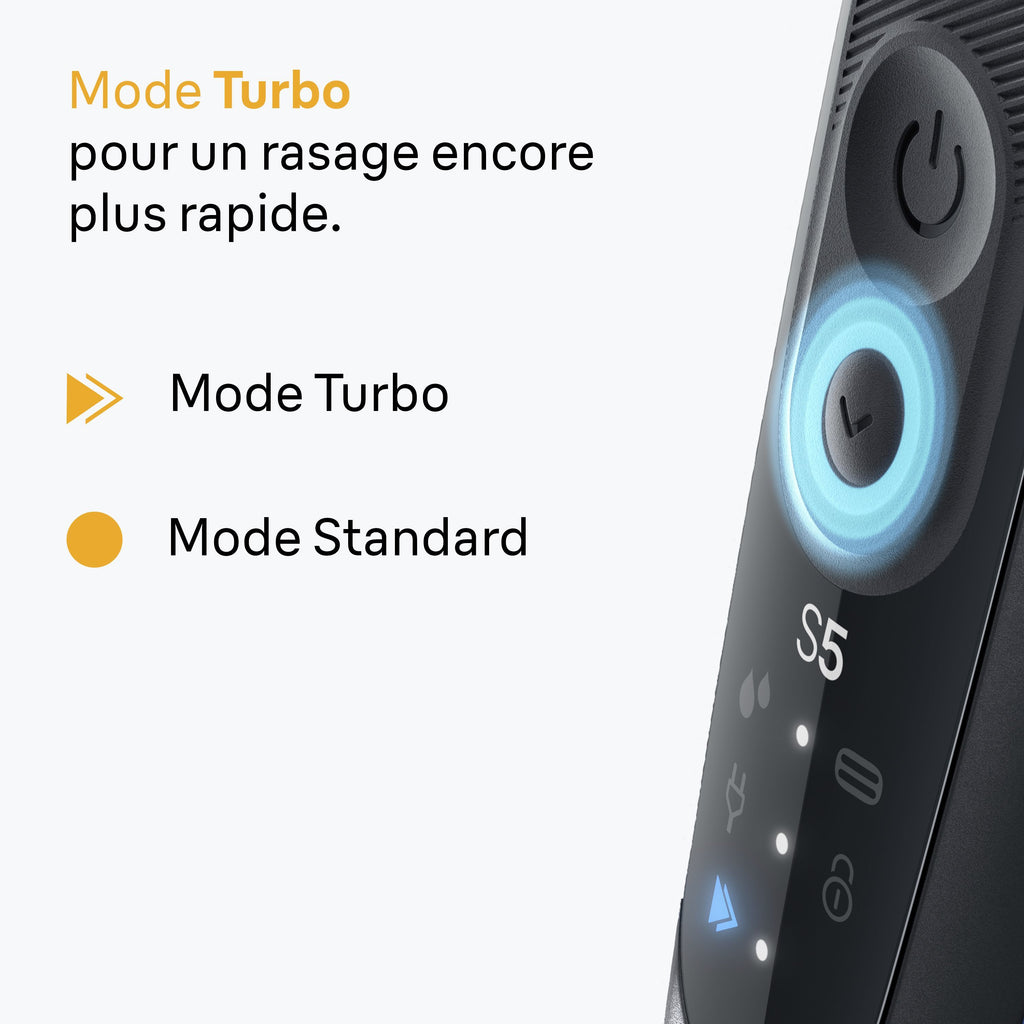 BRAUN Series 5 Electric Shaver - Black - 50-Minute Battery Life - 5-Minute Fast Charge